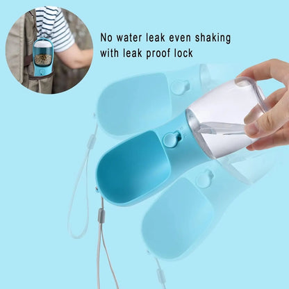 2-in-1 Pet Water Bottle & Treat Container