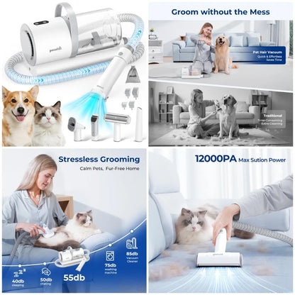 4-in-1 Pet Grooming Vacuum Kit