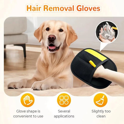 Double-Sided Pet Grooming Gloves