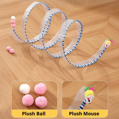 S-Shape Collapsible Cat Tunnel