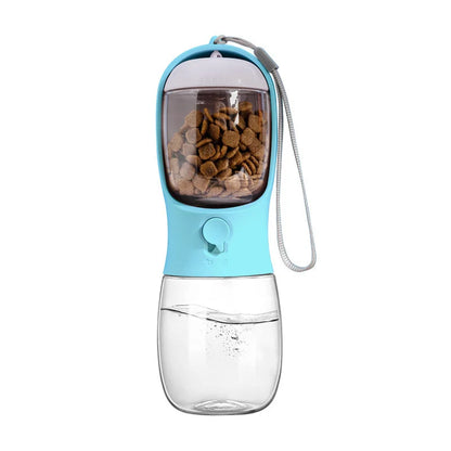 2-in-1 Pet Water Bottle & Treat Container