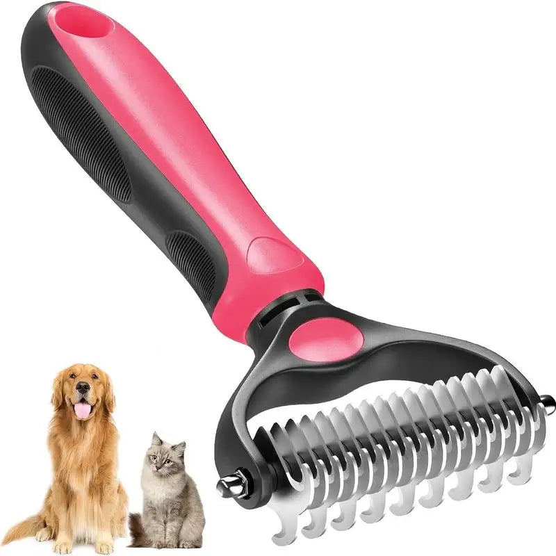 2-in-1 Pet Deshedding Brush