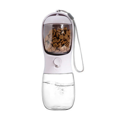2-in-1 Pet Water Bottle & Treat Container