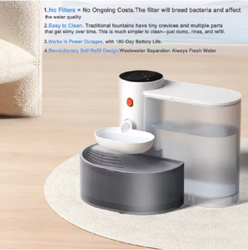 3L Smart Wireless Pet Water Fountain