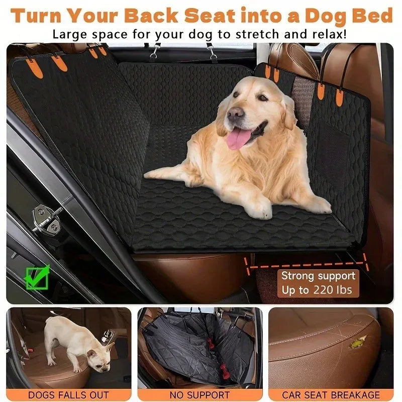 Hard Bottom Dog Car Seat Cover