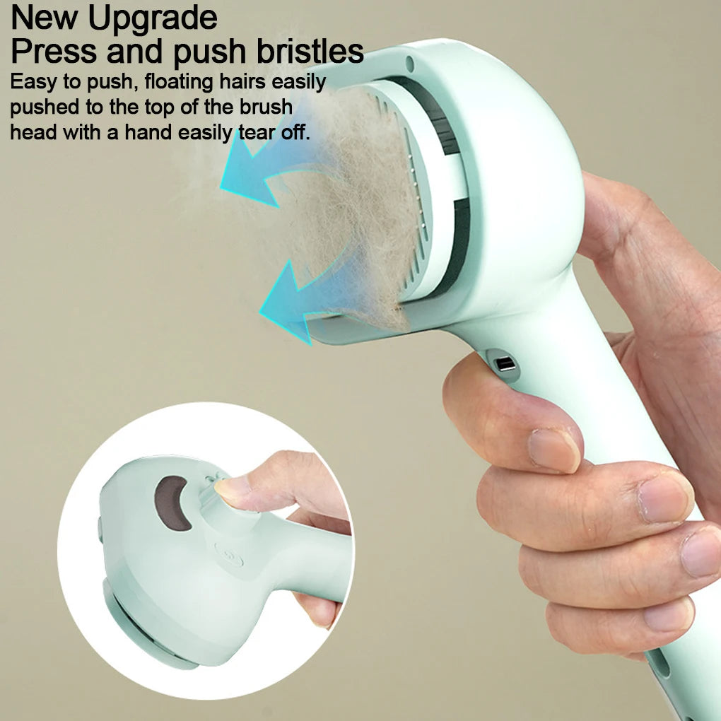 3-in-1 Steam Pet Grooming Brush