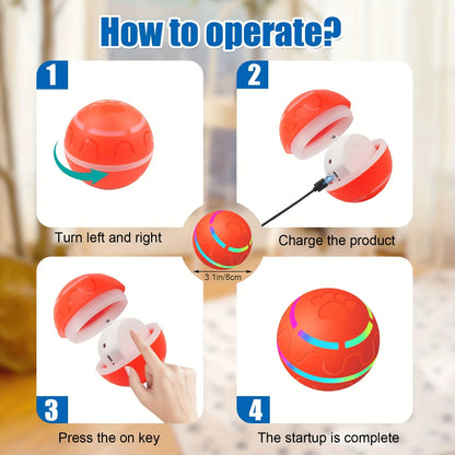 Interactive LED Dog Ball