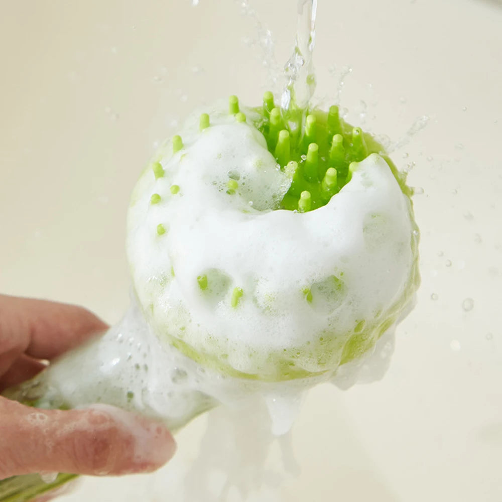 2-in-1 Pet Bath &amp; Grooming Brush