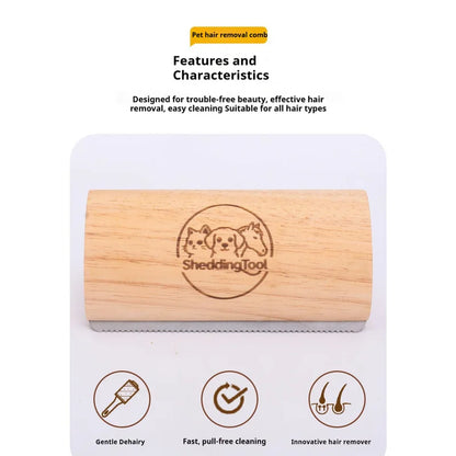 Dog Brush Patented Deshedding Tool Pet Hair Remover for Short Medium Long Coats 10 Inch