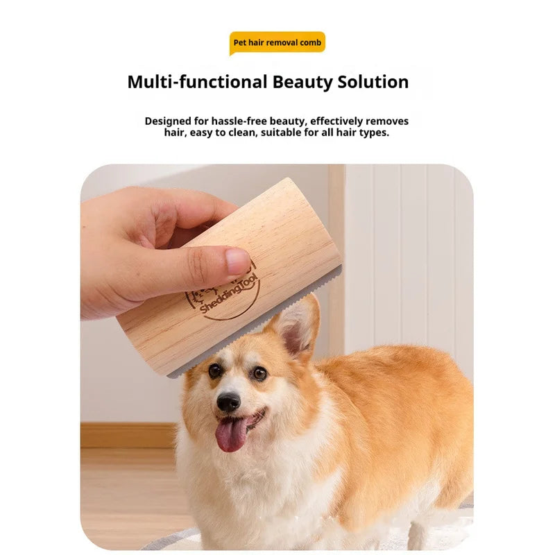 Dog Brush Patented Deshedding Tool Pet Hair Remover for Short Medium Long Coats 10 Inch