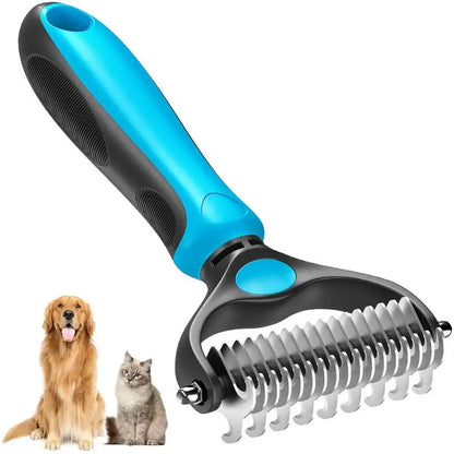 2-in-1 Pet Deshedding Brush
